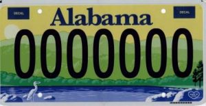 license plate tag